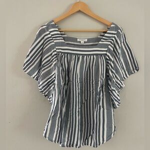 BeachLunchLounge Blue and White Striped Blouse